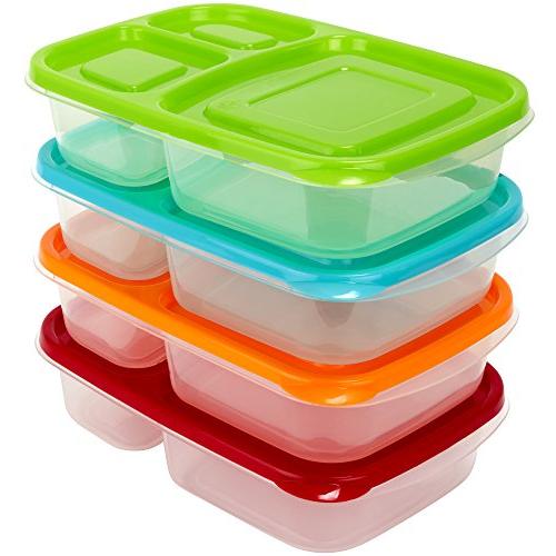 3 Compartment Containers - Reusable Bento Lunch box