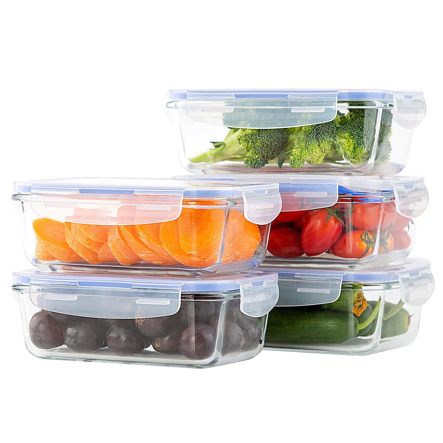 Lunch Container 10 Piece,27 Oz Glass Food Storage